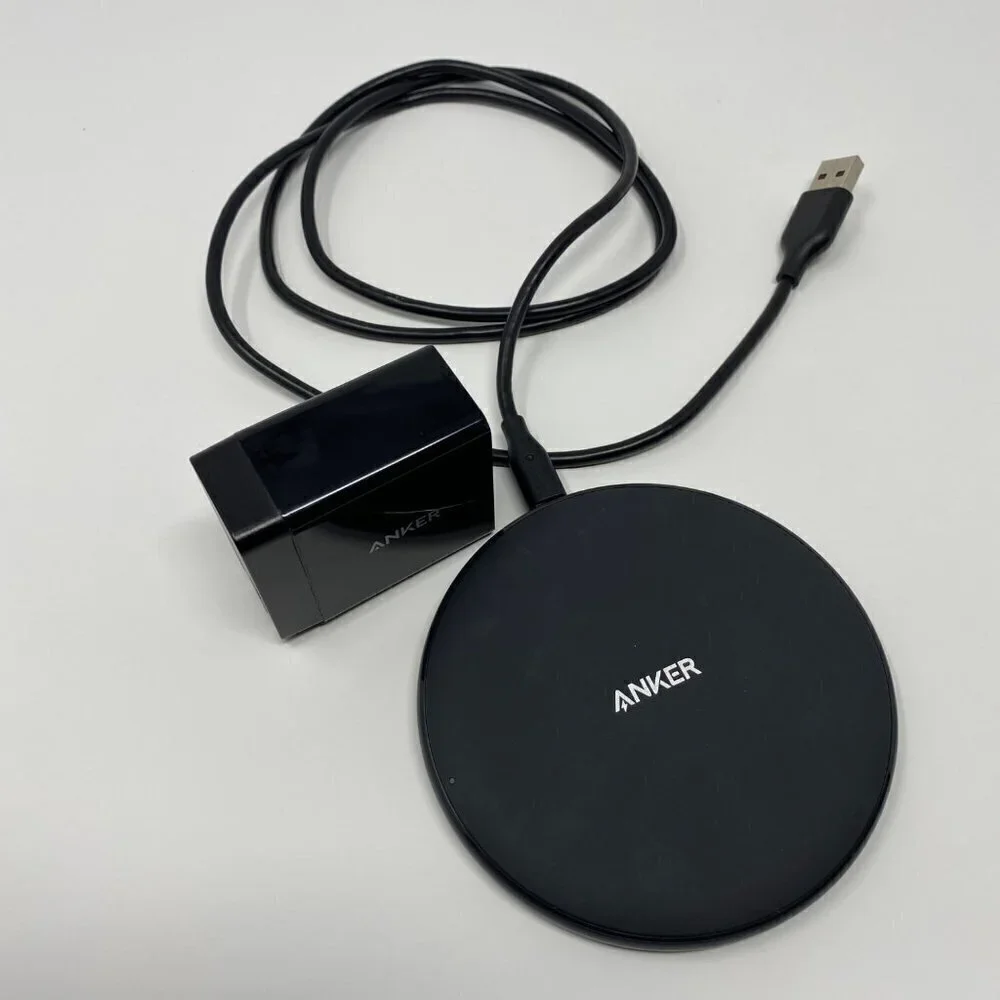 Anker PowerWave Pad Wireless Charger 10W Qi Fast Charging Pad With Wall Charger